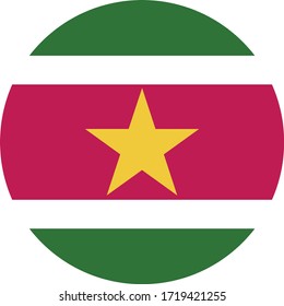 vector illustration of Suriname flag