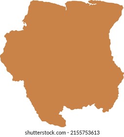 Vektorgrafik der Suriname-Karte