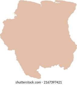 Vector Illustration of Suriname map