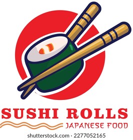 Vector illustration of sushi logo