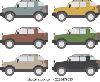 Vector illustration of SUV car