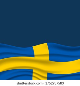 Vector illustration of Sveriges nationaldag. Sweden National Day. vector illustration