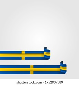 Vector illustration of Sveriges nationaldag. Sweden National Day. vector illustration