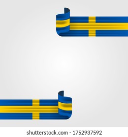 Vector illustration of Sveriges nationaldag. Sweden National Day. vector illustration