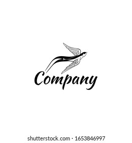  Ilustración vectorial. Una golondrina (símbolo de riqueza) que vuela libremente fuera de la caja (libertad)
Este logotipo es idóneo para consultar negocios, tiendas, etc.