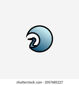 Vector illustration of swan icon