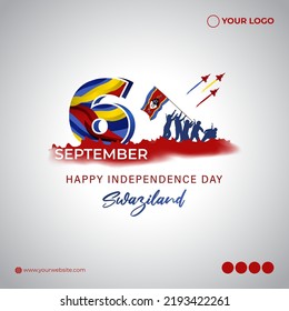 Vector illustration for Swaziland Independence Day