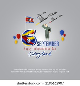 Vector illustration for Swaziland Independence Day