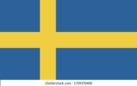 vector illustration of Sweden flag