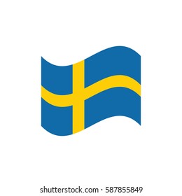 vector illustration of Sweden flag