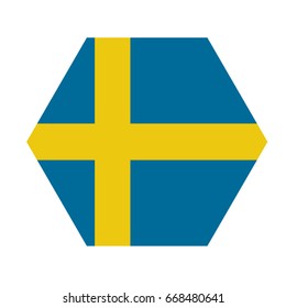 vector illustration of Sweden flag