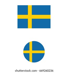 vector illustration of Sweden flag sign symbol