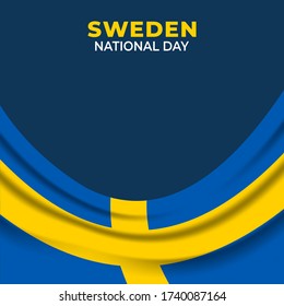 Vector illustration of sweden independence day. Sweden National Day. vector illustration