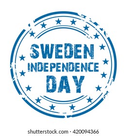 Vector illustration of sweden independence day.