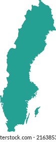 Vector Illustration of Sweden map