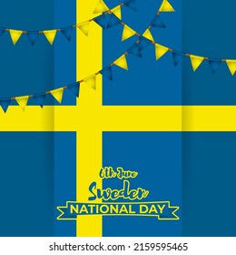 vector illustration  for Sweden national day