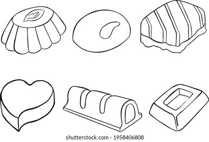 Vector illustration of sweet and caramel icon. Collection of sweet and culinary stock symbol for web. Vector illustration
