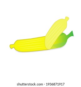 Vector illustration of sweet ripe banana which serves to improve health as it is rich in fiber.
