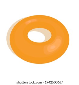 Ilustración vectorial de un anillo de nado