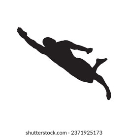 Vector Illustration of Swimming Art Silhouette