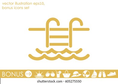 Vector Illustration Of Swimming Pool Icon