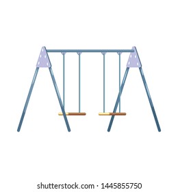 Vector illustration of swing and playground icon. Collection of swing and fun vector icon for stock.
