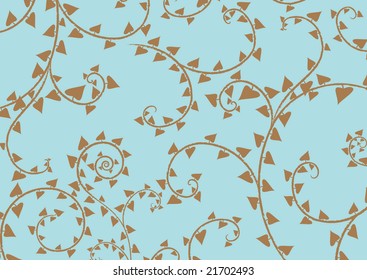 Vector illustration of swirl background in the blue colours