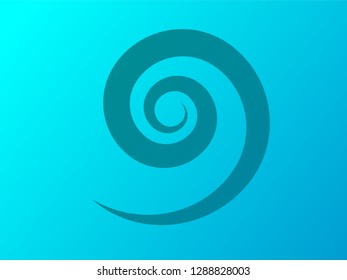 Vector illustration for swirl design. Swirling radial gradient background. Vortex starburst spiral twirl square. Helix rotation rays. Converging psychedelic scalable stripes. Fun sun light beams.