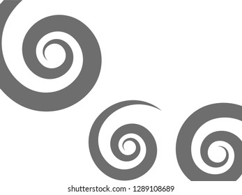 Vector illustration for swirl design. Swirling spiral gradient colo background. Vortex starburst spiral twirl square. Helix rotation rays. Converging psychedelic scalable stripes. 
