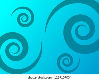 Vector illustration for swirl design. Swirling spiral gradient color background. Vortex starburst spiral twirl square. Helix rotation rays. Converging psychedelic scalable stripes. 