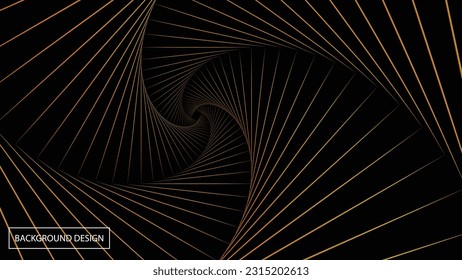 Vector illustration for swirl design. Swirling radial pattern stars background. Vortex starburst spiral twirl square. Helix rotation rays. Converging psychedelic scalable stripes.