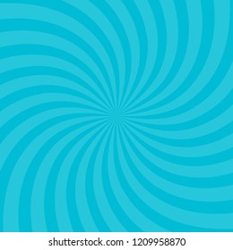 Vektorgrafik für Wirbeldesign. Wirbelstern Spiralwirbel Quadrat. Spiralrotationsstrahlen. Konvergierende psychedelisch skalierbare Streifen. Lustige Sonnenstrahlen.
