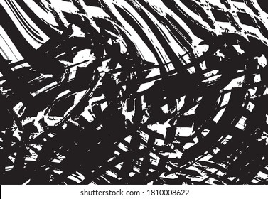Vector illustration of swirled and curled stripes and brush strokes texture. 