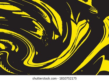 Vector illustration of swirled and curled stripes and brush strokes texture. 