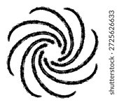 Vector illustration of a swirling ink vortex