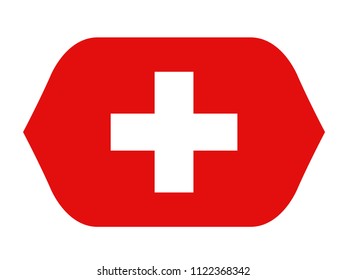 vector illustration of Swiss flag