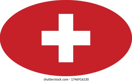 vector illustration of Swiss flag