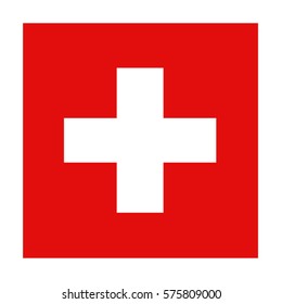 vector illustration of Swiss flag