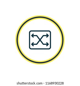 Vector illustration of switch icon line. Beautiful web element also can be used as change icon element.