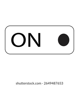 vector illustration of switch icon on turning on or turning on an electronic device