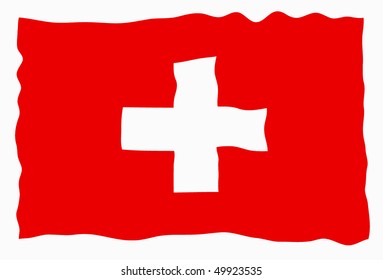 Vector Illustration of Switzerland flag