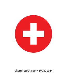 vector illustration of Switzerland flag