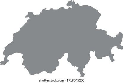 vector illustration of Switzerland map