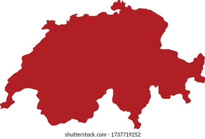 Vektorgrafik der Schweiz