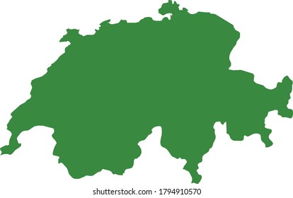 Vektorgrafik der Schweiz-Karte