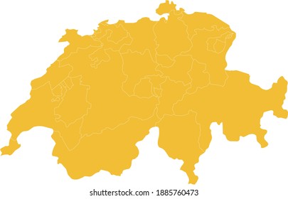 Vektorgrafik der Schweiz-Karte