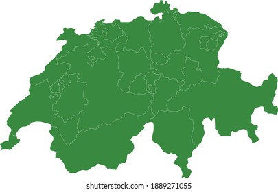 Vektorgrafik der Schweiz-Karte
