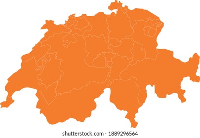 Vektorgrafik der Schweiz-Karte