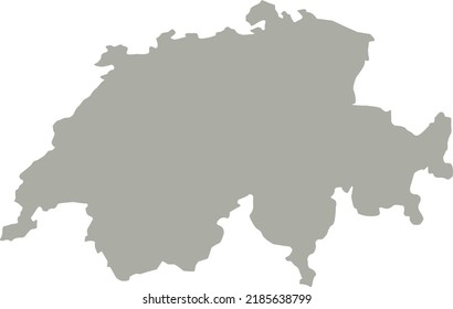 Vektorgrafik der Schweiz-Karte