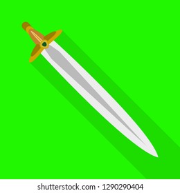 Vector illustration of sword  and dagger  icon. Set of sword  and weapon stock symbol for web.